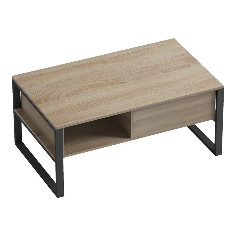 Τραπέζι Σαλονιού Bendon σε Sonoma-Μαύρη Απόχρωση 100x60x44.5