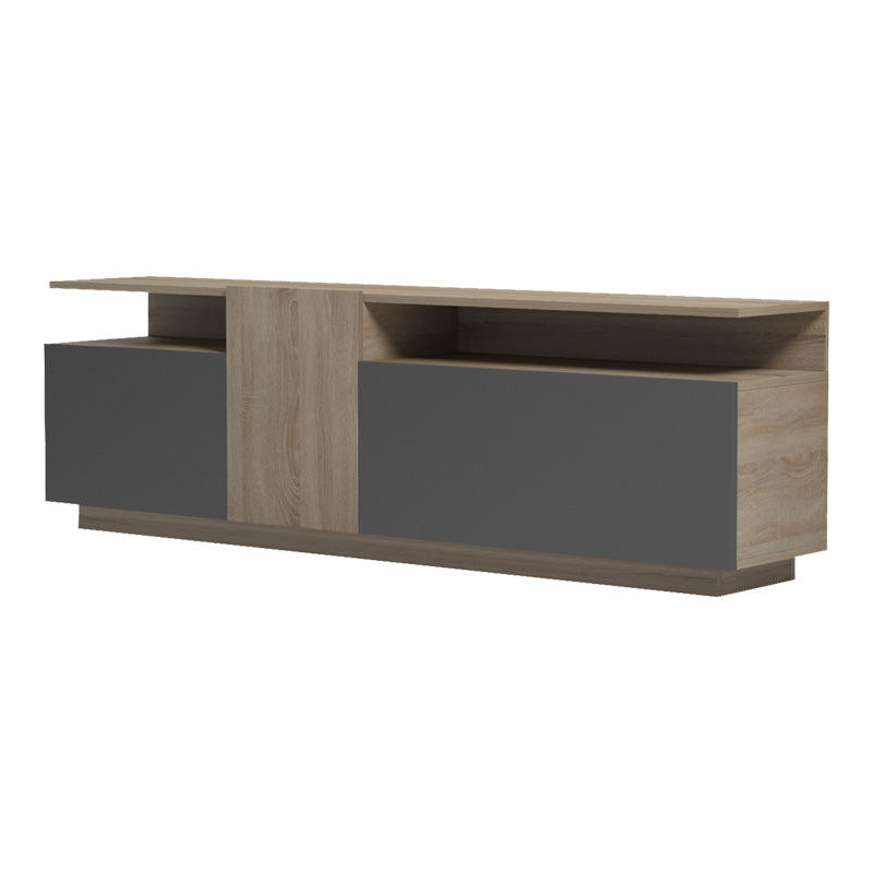 Έπιπλο Τηλεόρασης Vendora σε Sonoma-Ανθρακί Απόχρωση 150x29.5x46.3