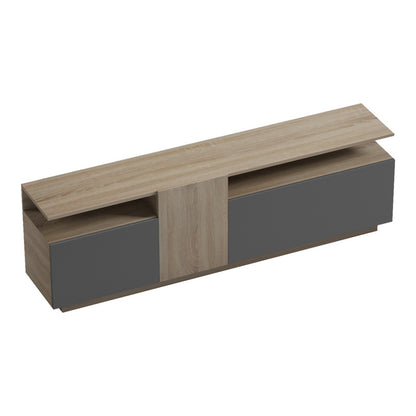 Έπιπλο Τηλεόρασης Vendora σε Sonoma-Ανθρακί Απόχρωση 150x29.5x46.3