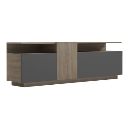 Έπιπλο Τηλεόρασης Vendora σε Sonoma-Ανθρακί Απόχρωση 150x29.5x46.3