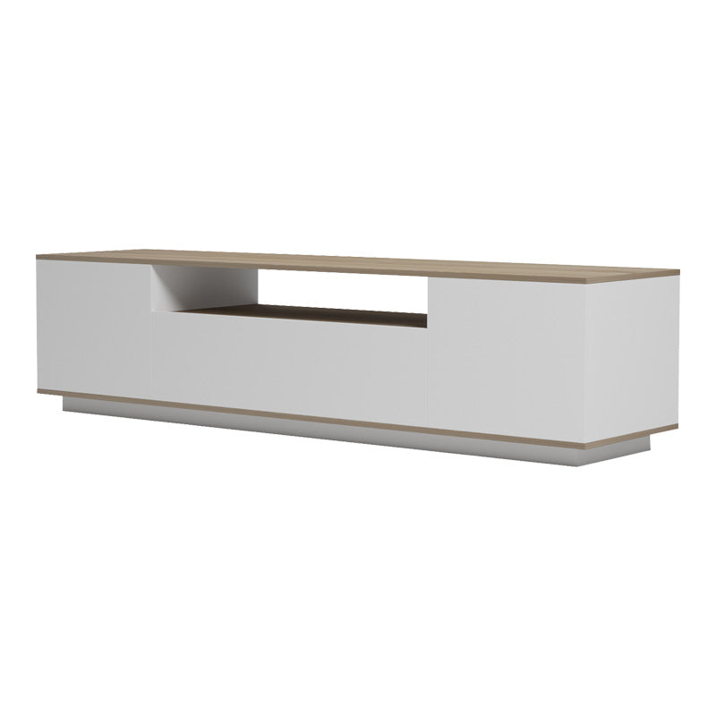 Έπιπλο Τηλεόρασης Winey σε Sonoma-Λευκή Απόχρωση 180x44.5x44.5