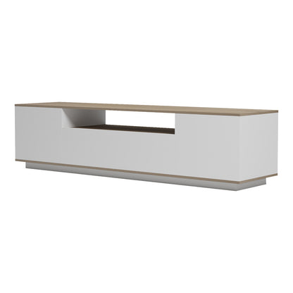 Έπιπλο Τηλεόρασης Winey σε Sonoma-Λευκή Απόχρωση 180x44.5x44.5