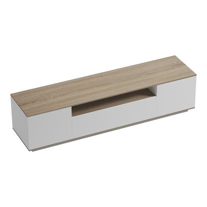 Έπιπλο Τηλεόρασης Winey σε Sonoma-Λευκή Απόχρωση 180x44.5x44.5