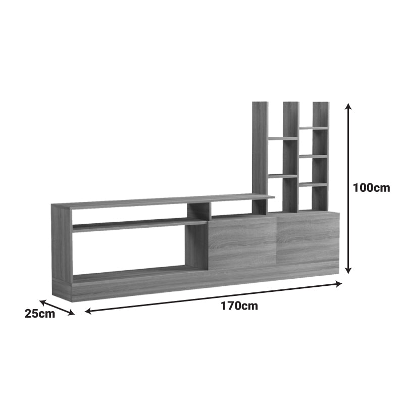 Σύνθετο Σαλονιού Seruno Sonoma 170x25x100