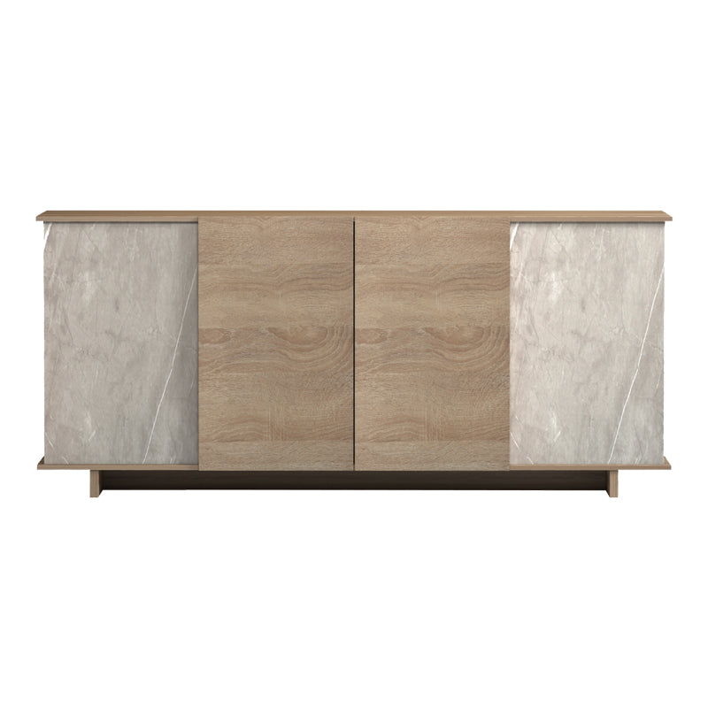 Μπουφές Zafore Sonoma - Γκρι Μπεζ Όψη Μαρμάρου 180x45x80