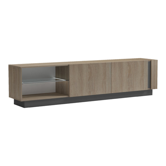 Έπιπλο Τηλεόρασης με LED Vario Sonoma - Ανθρακί 185.6x35x45