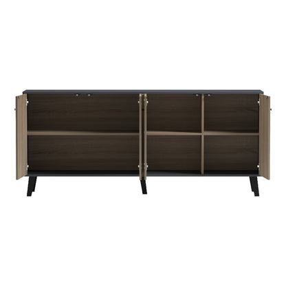 Μπουφές Tuscany Sonoma-Ανθρακί 180x40x78.6