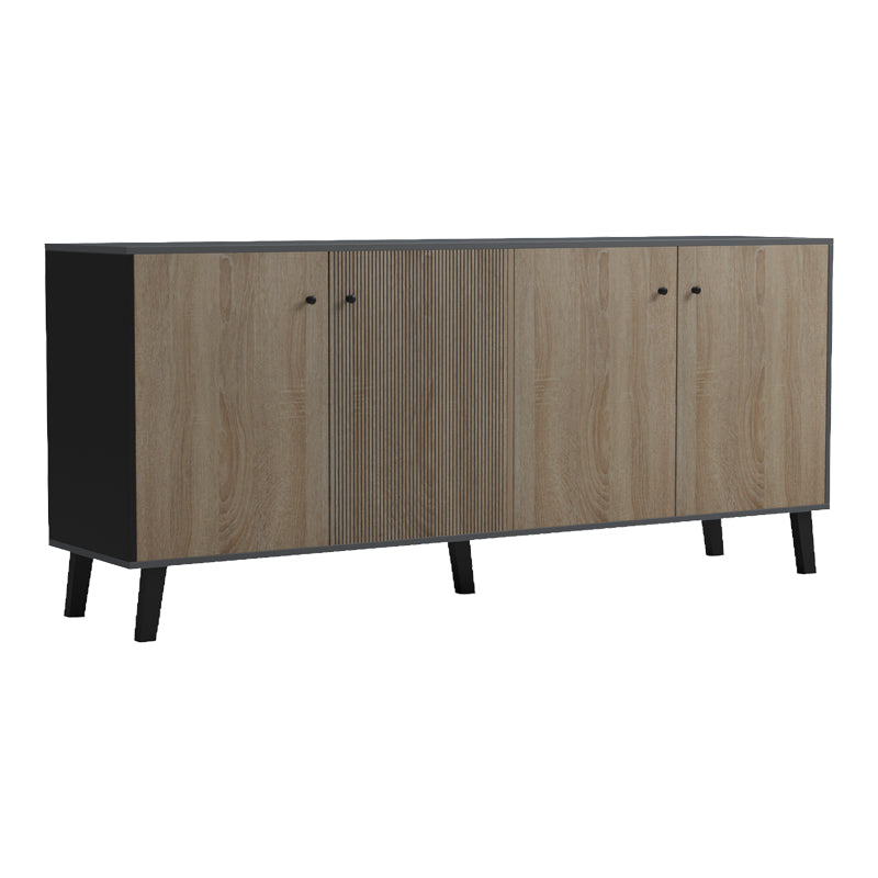 Μπουφές Tuscany Sonoma-Ανθρακί 180x40x78.6