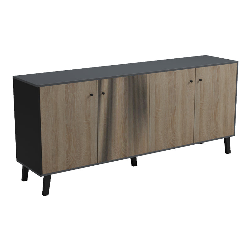Μπουφές Tuscany Sonoma-Ανθρακί 180x40x78.6