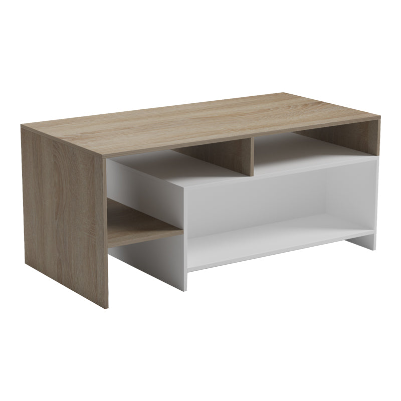 Τραπέζι Σαλονιού Consa Sonoma - Λευκό 120x60x52.8