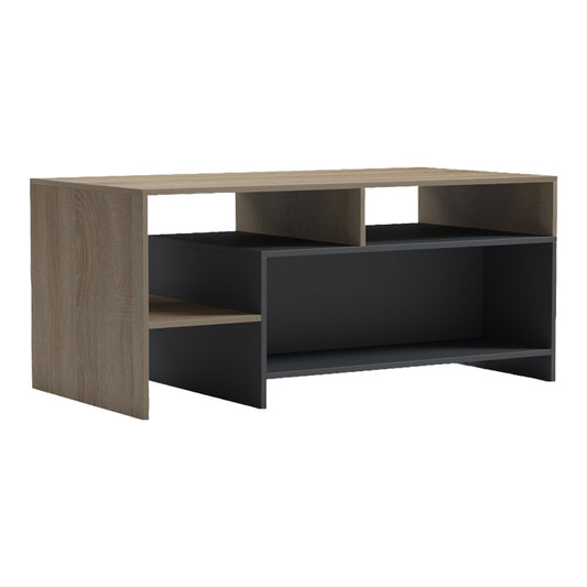 Τραπέζι Σαλονιού Consa Sonoma - Ανθρακί 120x60x52.8