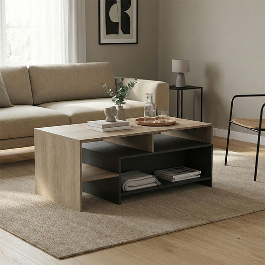 Τραπέζι Σαλονιού Consa Sonoma - Ανθρακί 120x60x52.8
