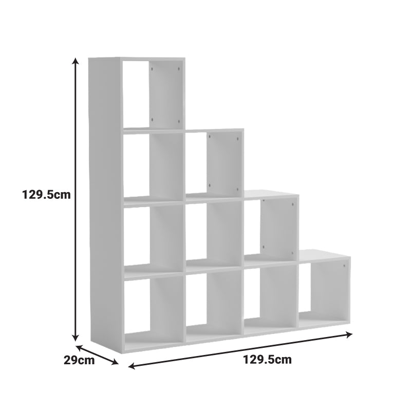 Βιβλιοθήκη Scala Λευκό 129.5x29x129.5