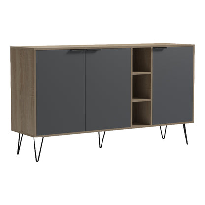 Μπουφές Balain Sonoma-Ανθρακί 142x35.5x83