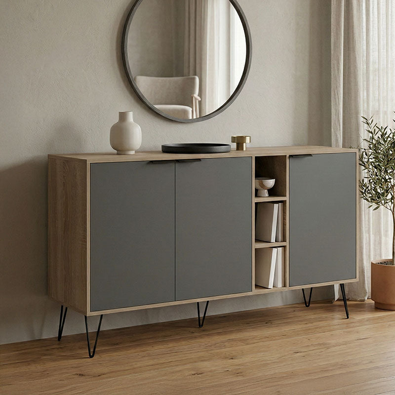Μπουφές Balain Sonoma-Ανθρακί 142x35.5x83