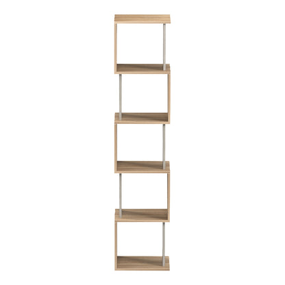 Βιβλιοθήκη Cubik Sonoma-Γκρι Μπεζ Όψη Μαρμάρου 35x30x161