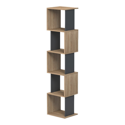 Βιβλιοθήκη Cubik Sonoma - Ανθρακί 35x30x161