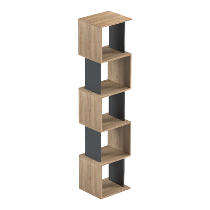 Βιβλιοθήκη Cubik Sonoma - Ανθρακί 35x30x161