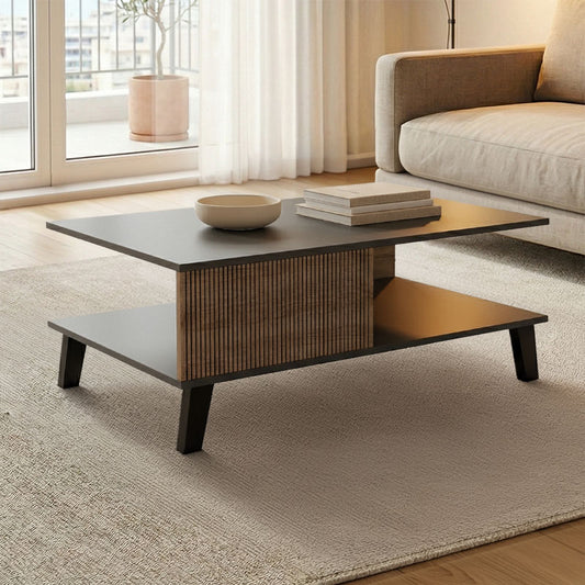 Τραπεζάκι Σαλονιού Tuscany Sonoma-Ανθρακί 83x54x34
