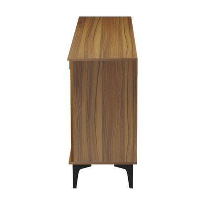 Μπουφές Riba Καρυδί-Μαύρη Όψη Μαρμάρου 180x40x78