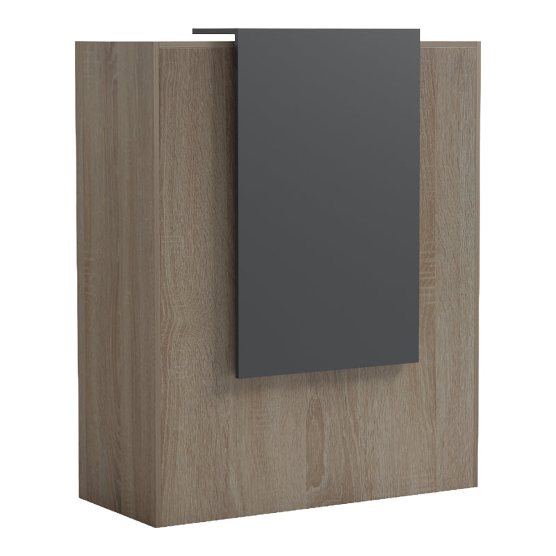 Γραφείο Reception Zowel με LED Sonoma-Ανθρακί 90x40x110