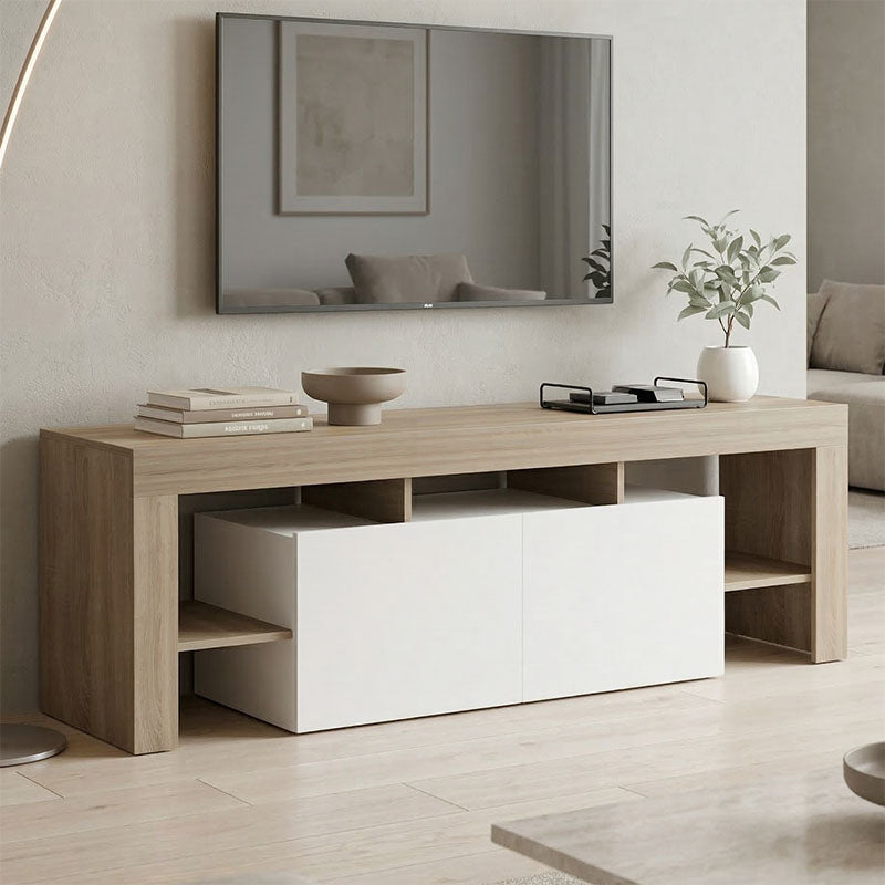 Έπιπλο Τηλεόρασης Liner Sonoma-Λευκό 150x40x50
