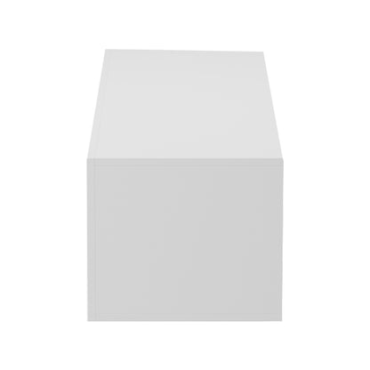 Έπιπλο Τηλεόρασης Επιτοίχιο με LED Rival Λευκό 120x35x30