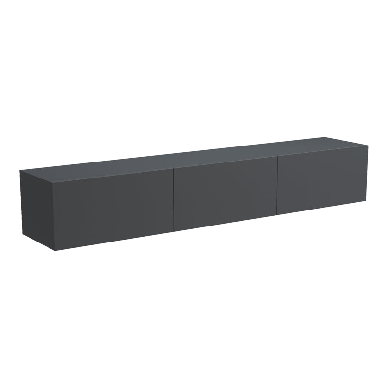 Έπιπλο Τηλεόρασης Επιτοίχιο με LED Rival Ανθρακι 180x35x30