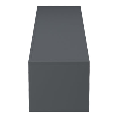 Έπιπλο Τηλεόρασης Επιτοίχιο με LED Rival Ανθρακί 210x35x30