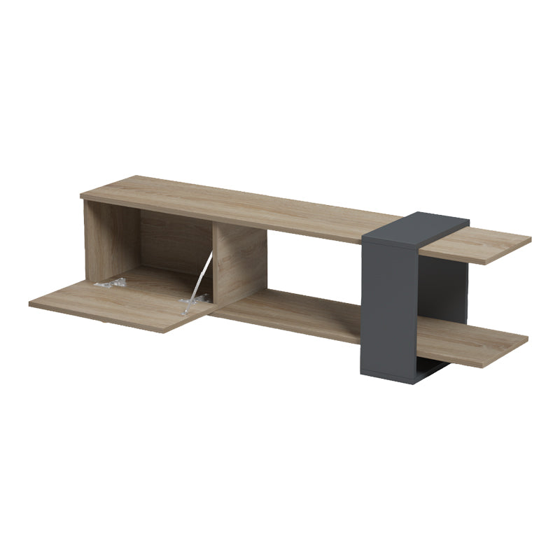 Έπιπλο Τηλεόρασης Standi σε Sonoma-Ανθρακί 120x25x36.8