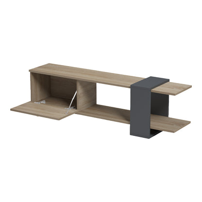 Έπιπλο Τηλεόρασης Standi σε Sonoma-Ανθρακί 120x25x36.8
