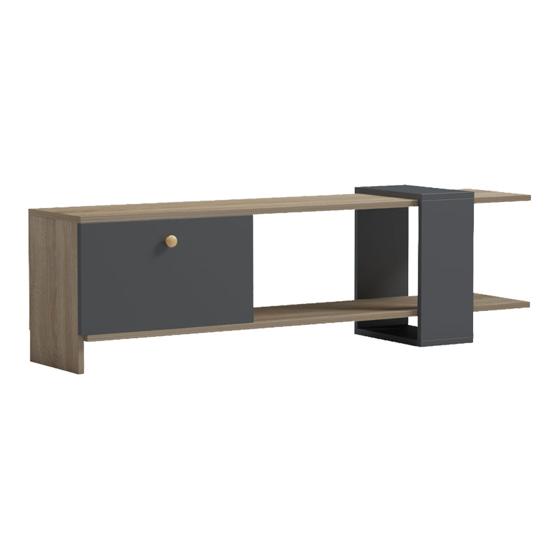 Έπιπλο Τηλεόρασης Standi σε Sonoma-Ανθρακί 120x25x36.8