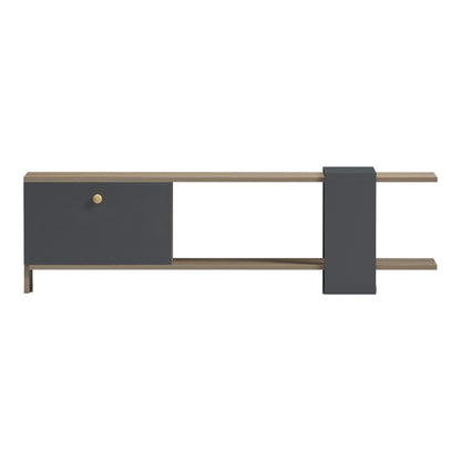 Έπιπλο Τηλεόρασης Standi σε Sonoma-Ανθρακί 120x25x36.8