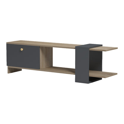 Έπιπλο Τηλεόρασης Standi σε Sonoma-Ανθρακί 120x25x36.8