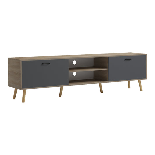 Έπιπλο Τηλεόρασης Gorna Sonoma-Ανθρακί 180x35x48.6