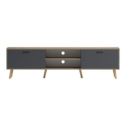 Έπιπλο Τηλεόρασης Gorna Sonoma-Ανθρακί 180x35x48.6