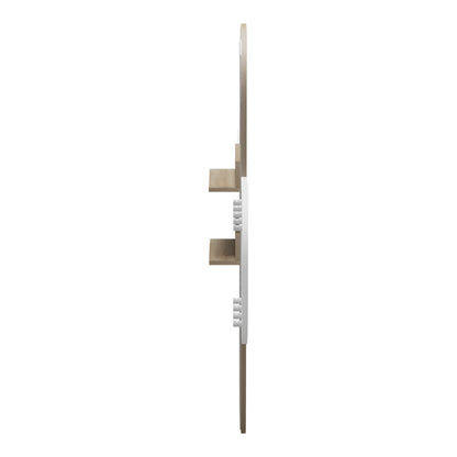 Κρεμάστρα με Καθρέπτη Baunty Sonoma-Λευκό 125x11x122