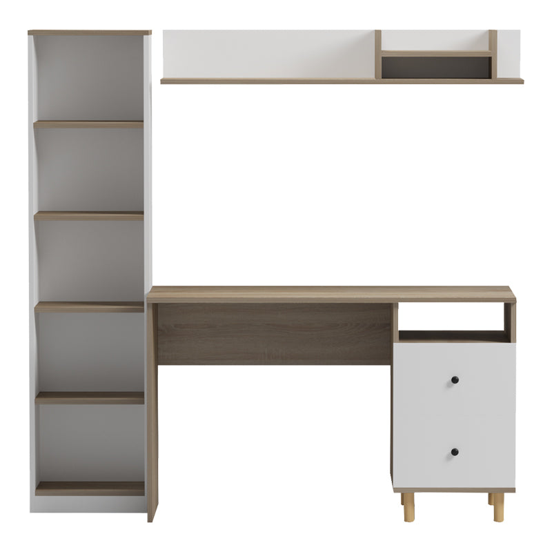 Σύνθεση Γραφείου Kontor Sonoma-Λευκό 120x50x160