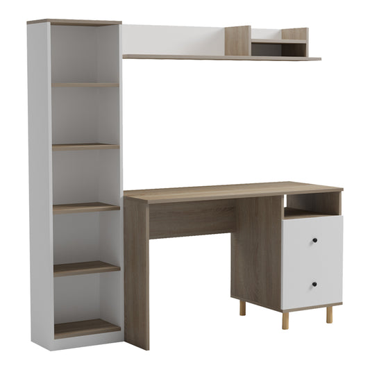 Σύνθεση Γραφείου Kontor Sonoma-Λευκό 120x50x160
