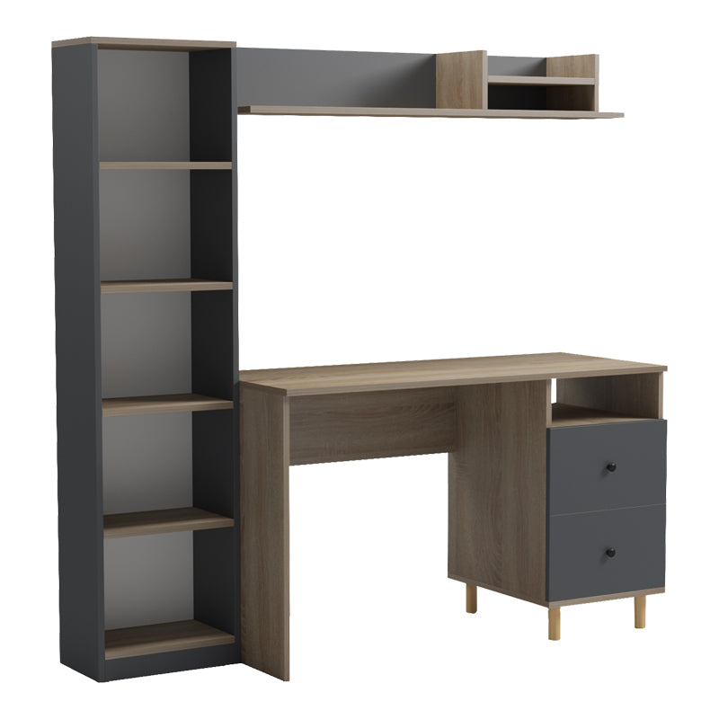 Σύνθεση Γραφείου Kontor Sonoma-Ανθρακί 120x50x160