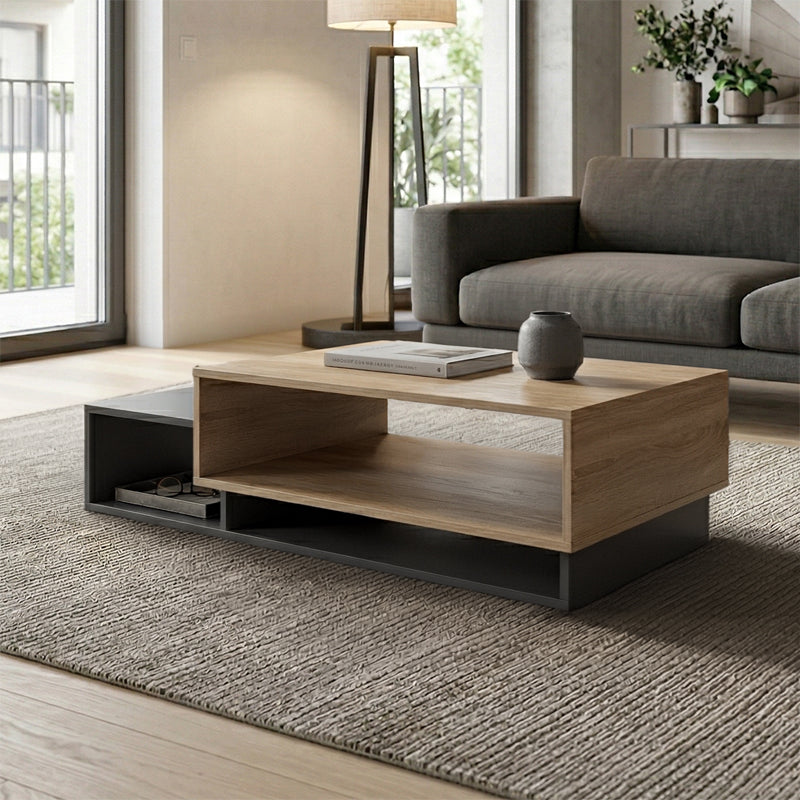 Τραπέζι Σαλονιού Dekost σε Sonoma-Ανθρακί 105x50x32