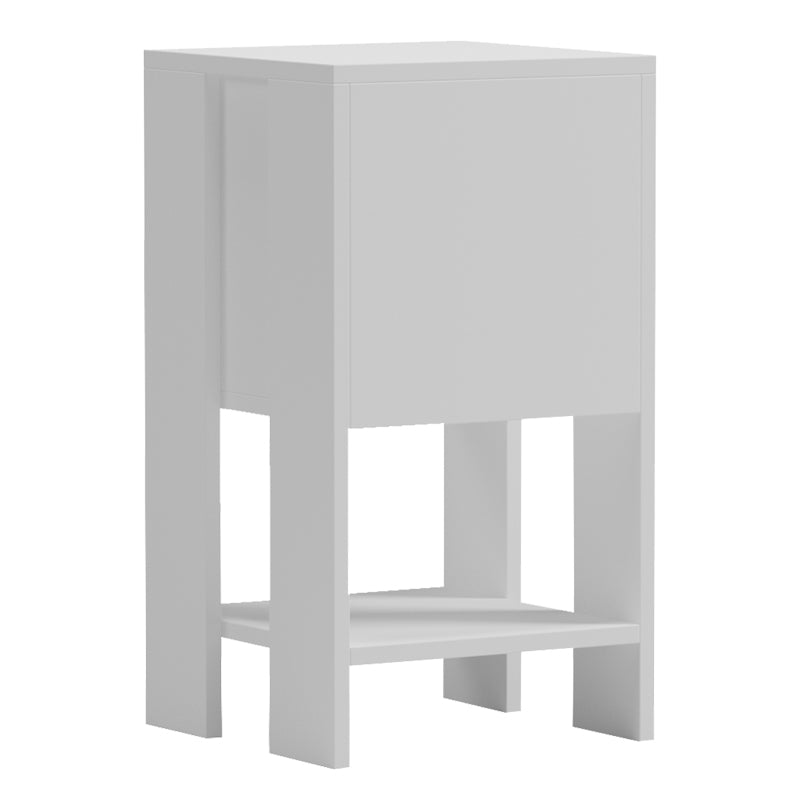 Κομοδίνο Reppo Λευκό 30x30x55
