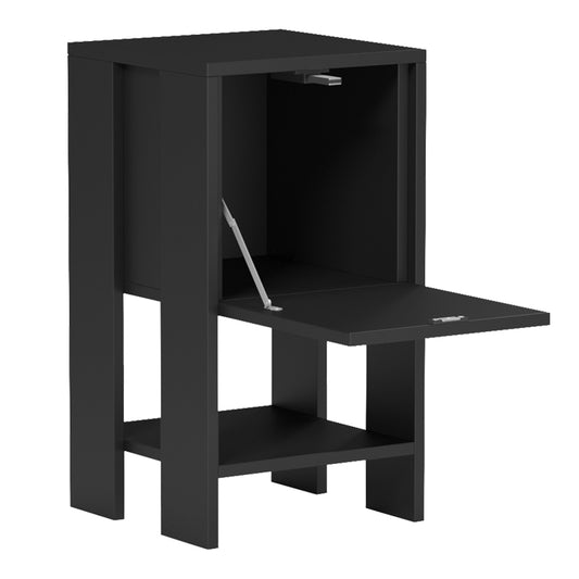 Κομοδίνο Reppo Μαύρο 30x30x55
