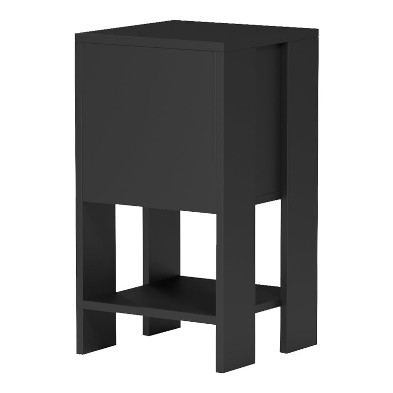 Κομοδίνο Reppo Μαύρο 30x30x55