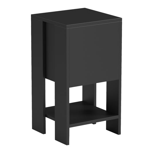 Κομοδίνο Reppo Μαύρο 30x30x55