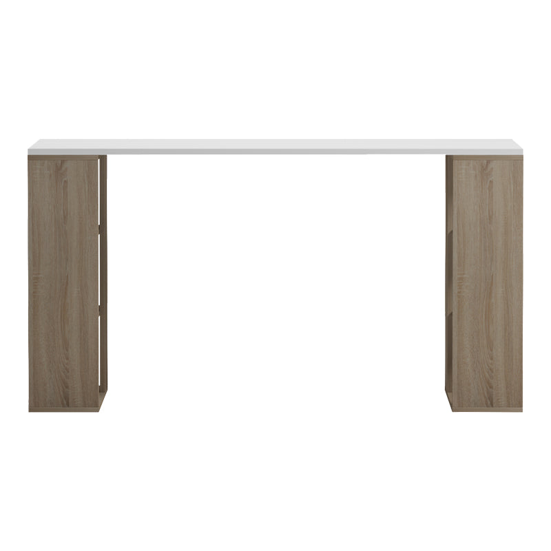 Γραφείο με Ραφιέρα Colmar Sonoma-Λευκό 140x60x75