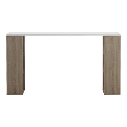 Γραφείο με Ραφιέρα Colmar Sonoma-Λευκό 140x60x75