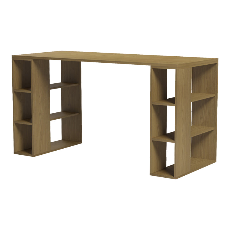 Γραφείο με Ραφιέρα Colmar σε Ανοιχτό Καρυδί 140x60x75