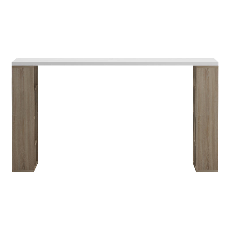 Γραφείο με Ραφιέρα Labirent Sonoma-Λευκό 140x60x75