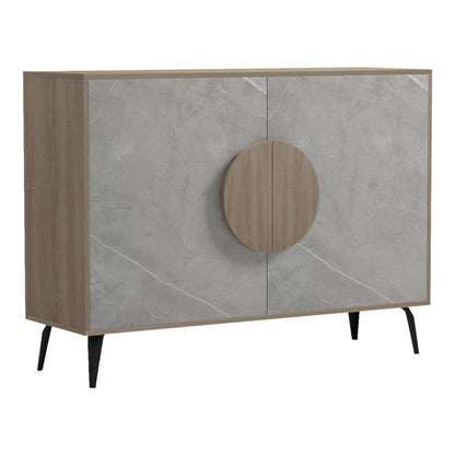 Μπουφές Gora Sonoma-Μπεζ Όψη Μαρμάρου 110x35.5x82